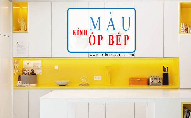 kính màu ốp bếp