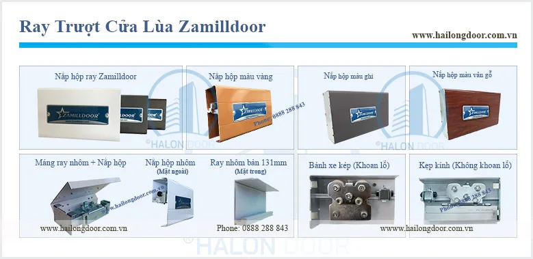 Ray cửa lùa Zamilldoor
