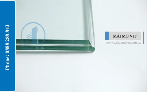 Những mẫu mài kính cường lực mặt bàn phổ biến hiện nay Kính mài mỏ vịt được ứng dụng làm mặt bàn nhiều