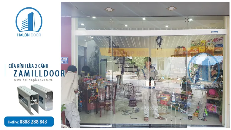 Cửa kính lùa 2 cánh Zamilldoor