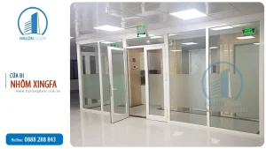 Cửa nhôm xingfa 2 cánh màu trắng