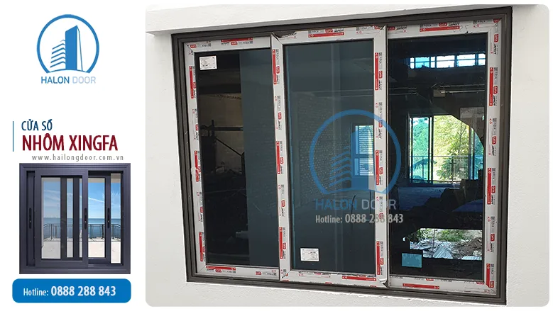Cửa sổ nhôm xingfa mở hất 1 cánh Cửa sổ lùa nhôm Xingfa