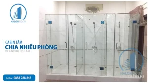 Cabin tắm chia thành 3 phòng