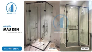 Cabin nhà tắm màu đen VVP