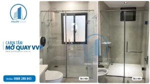 Cabin nhà tắm mở quay VVP