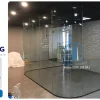Vách kính cường lực uốn cong