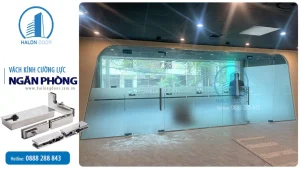 Vách kính cường lực ngăn phòng