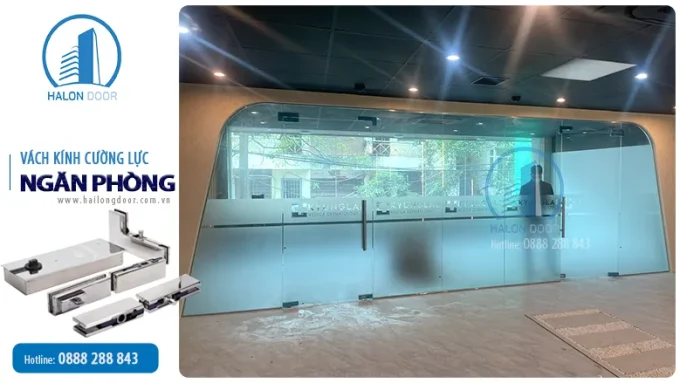 Vách kính cường lực ngăn phòng
