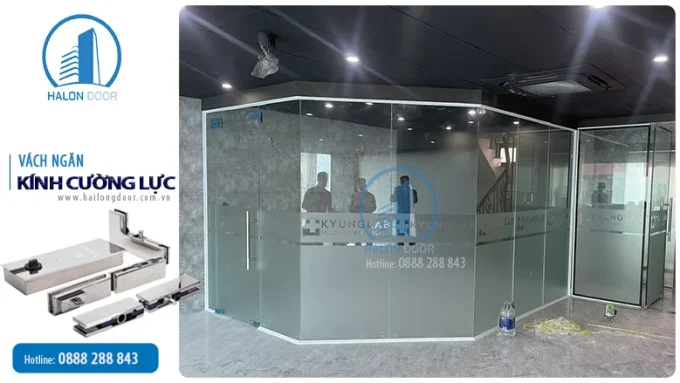 Vách ngăn kính cường lực