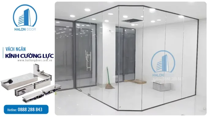 Vách ngăn kính cường lực