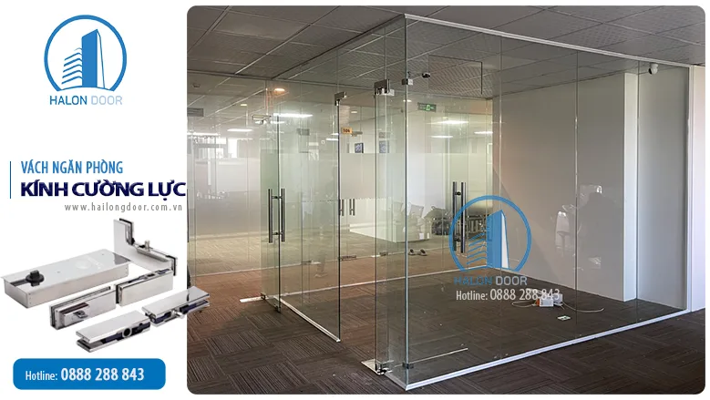 vách ngăn phòng kính cường lực