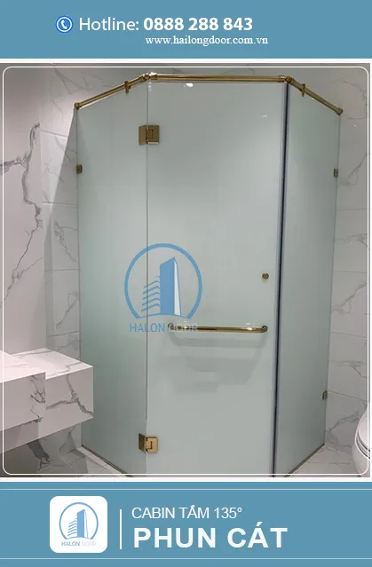 Cabin tắm 135 độ phun cát