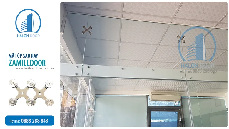 Mặt ốp phía sau ray cửa trượt Zamilldoor