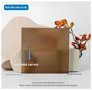 Kính dán màu trà đỏ
