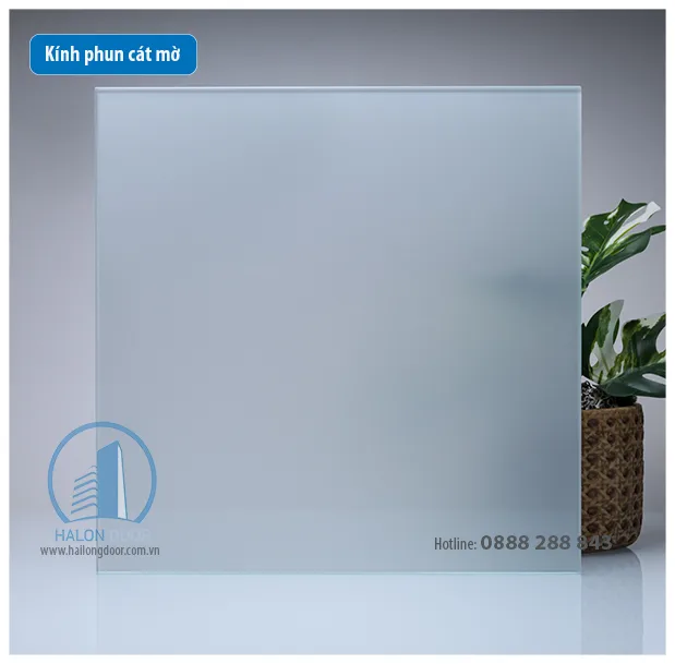 Kính phun cát mờ 2 mặt